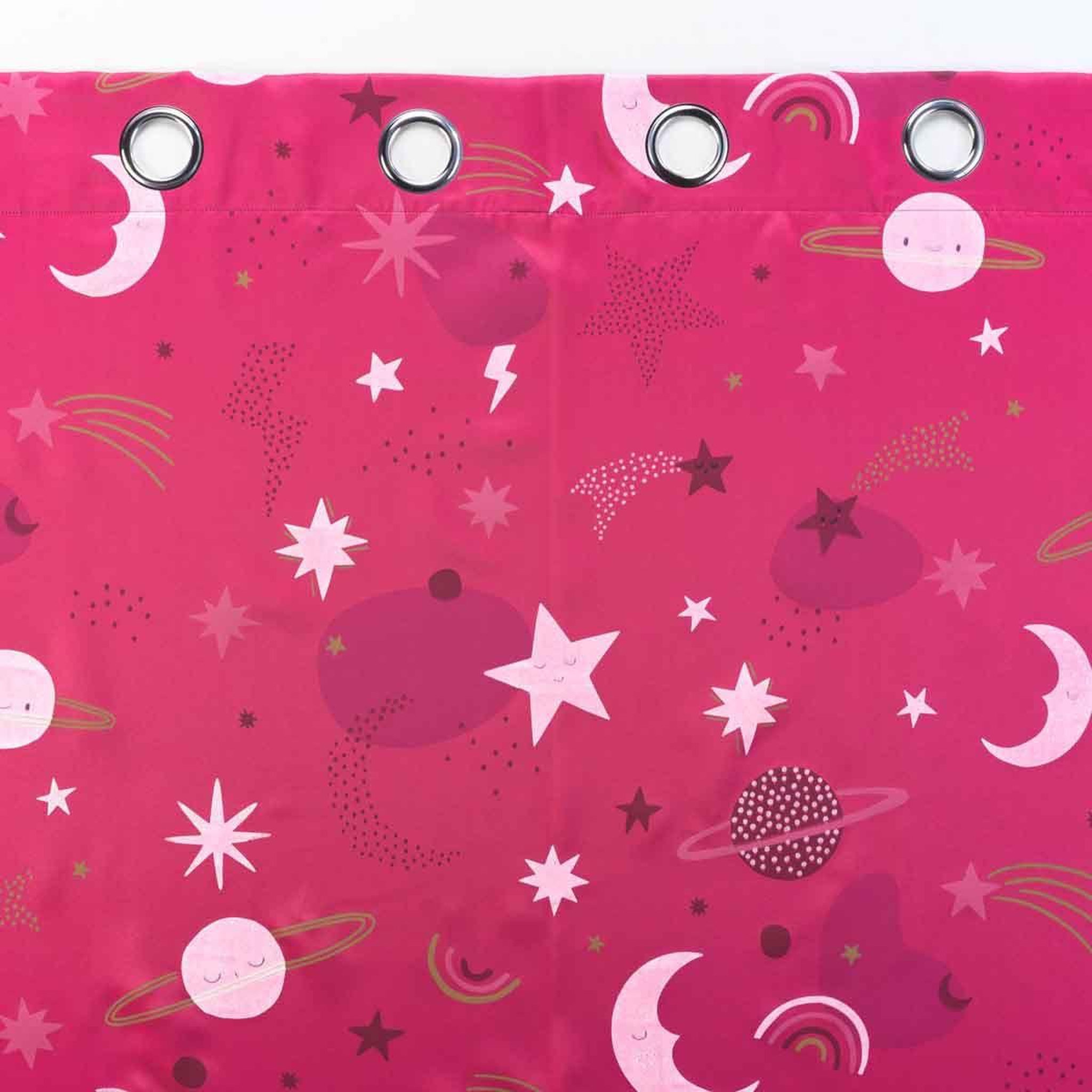 Voir la diapositive 3 : Douceur d'Intérieur Rideau Occultant  Moonlight  140x260cm Fuchsia