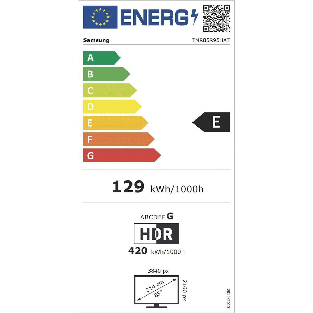 Samsung TV RGB MICRO RGB TMR85R95H 2026 SANS REFLET 4K AI  (215cm)