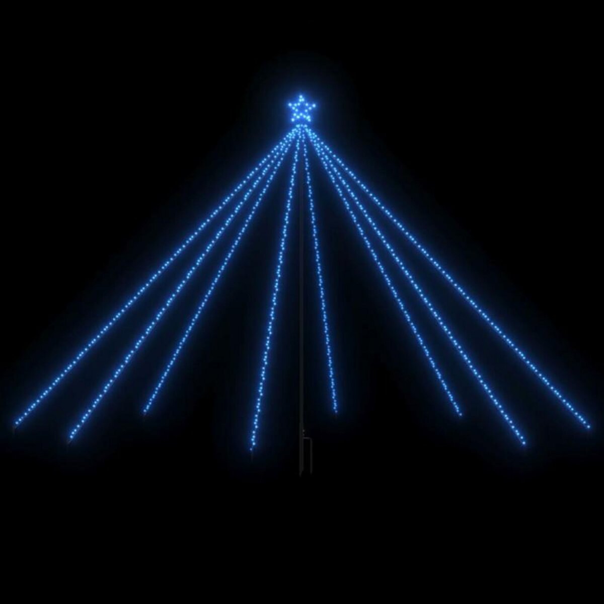 VIDAXL Sapin de Noël à LED Intérieur Extérieur 576 LED bleu 3,6 m