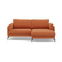 Voir la diapositive 1 : LISA DESIGN Carlos - canapé d'angle droit 4 places ultra moelleux en tissu texturé