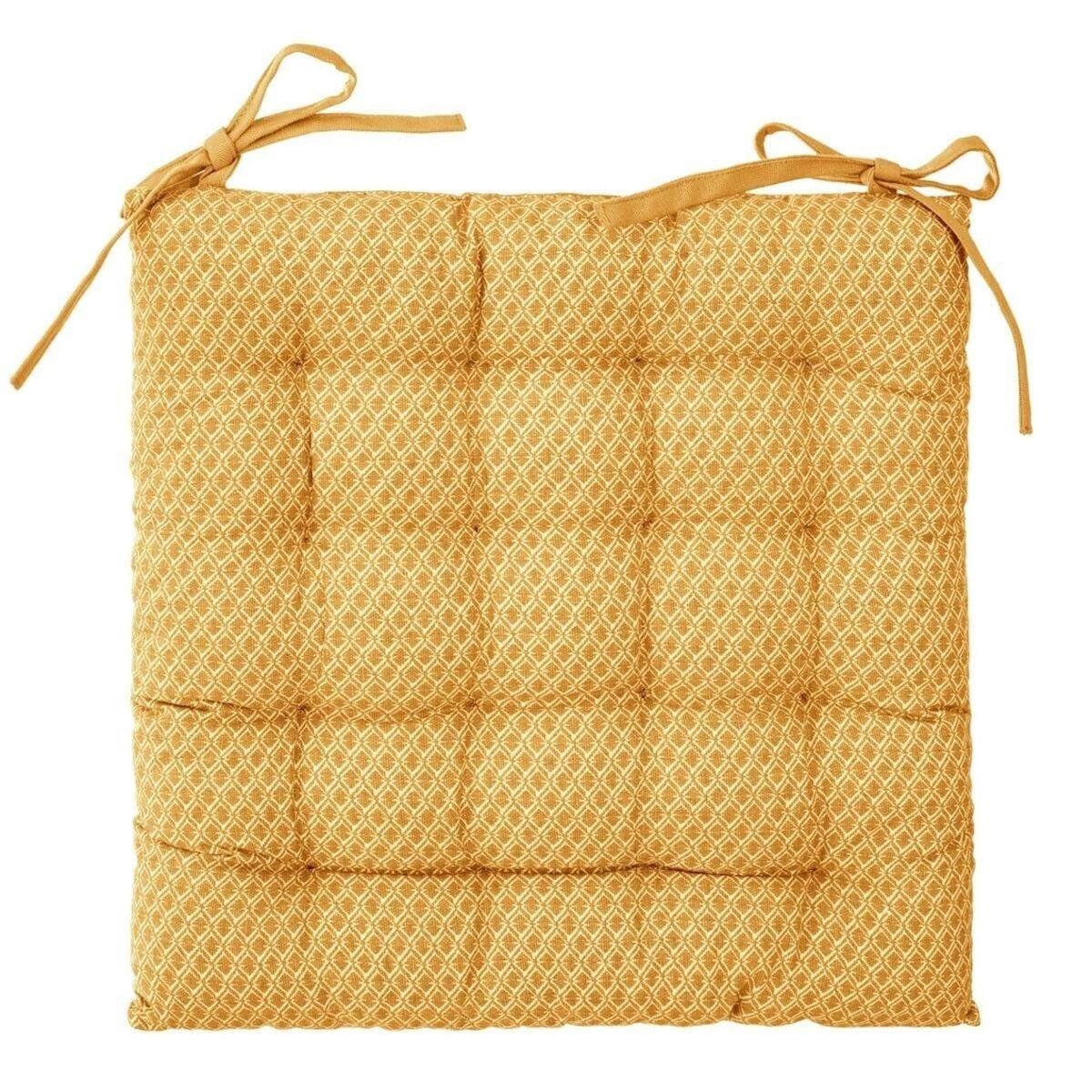 ATMOSPHERA Galette de Chaise  Otto  38x38cm Ocre