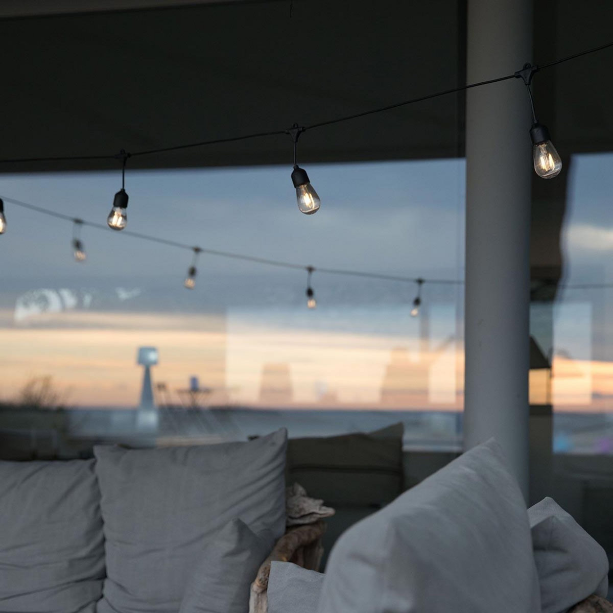 Lumisky Guirlande solaire 10 ampoules MAFY Noir Plastique 6.5M