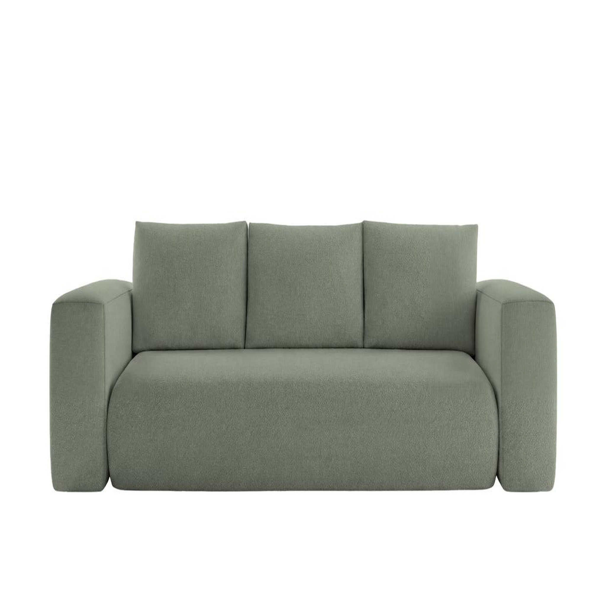 Voir la diapositive 1 : CASANOVA PARIS Ariel - canapé droit convertible tissu bouclette 3 places