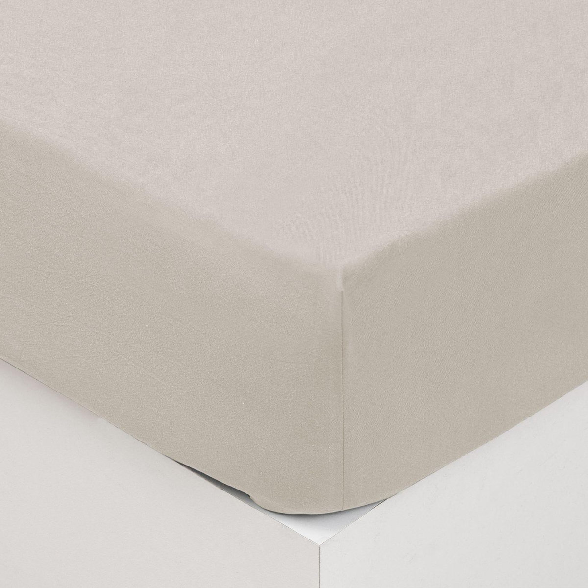 ATMOSPHERA Drap Housse bonnet 27 cm 100% Coton lavé
