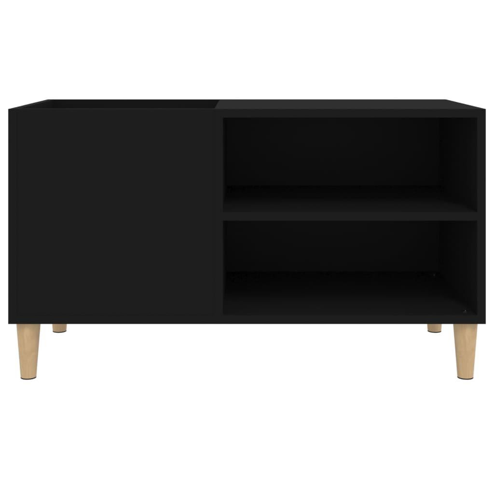 Voir la diapositive 5 : VIDAXL Armoire a disques noir 84,5x38x48 cm bois d'ingenierie