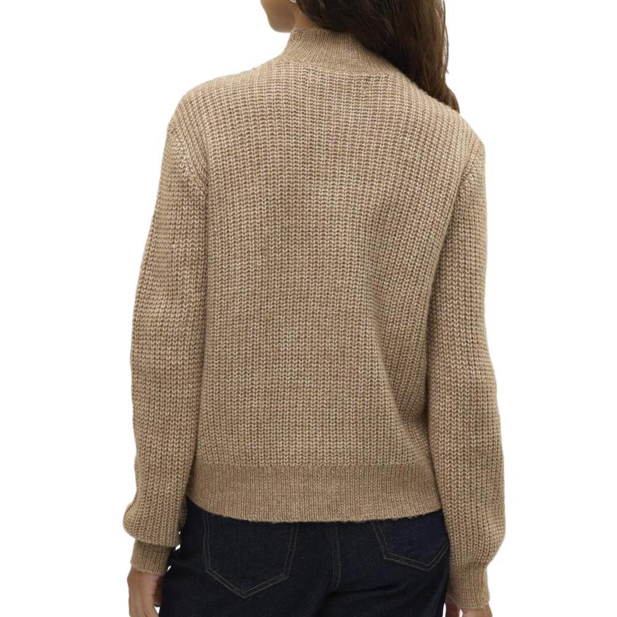 Voir la diapositive 2 : Vero Moda Pull Marron Femme Vero Moda Universe