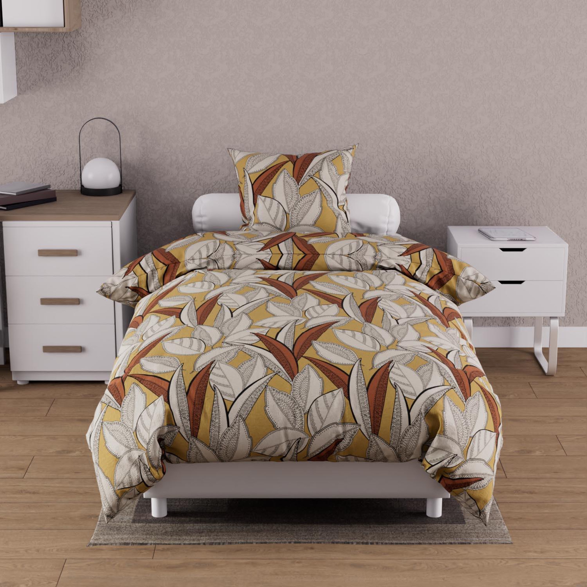Voir la diapositive 1 : SOLEIL D'OCRE Parure housse de couette coton 57 fils TOGO, par Soleil d'ocre