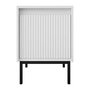 Voir la diapositive 1 : BEST MOBILIER Girona - table de chevet - blanc - 45 cm