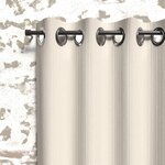 SOLEIL D'OCRE Rideau occultant à oeillets BOHEME, par Soleil d'Ocre. Coloris disponibles : Vert, Bleu, Rouge, Jaune, Rose, Beige, Marron, Gris, Orange, Blanc, Noir