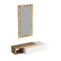 Voir la diapositive 1 : Habitat et Jardin Console avec miroir en bois  Vien   - 82 x 29 x 15 cm - Blanc