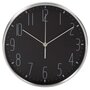 Perel Perel Horloge murale 25 cm Noir et argente
