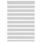 VIDAXL Store zebre gris clair largeur du tissu 100,9 cm polyester