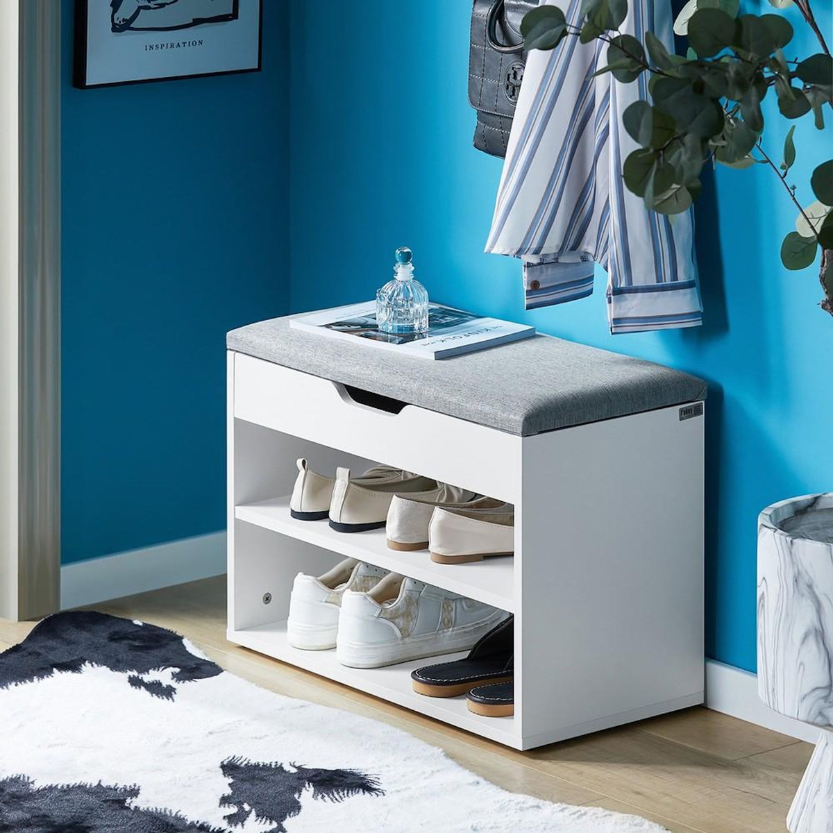 SOBUY SoBuy - Banc de rangement à chaussures avec une porte - Moderne - FSR25