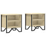 Voir la diapositive 2 : VIDAXL Tables de chevet 2pcs chene sonoma 40x30x40cm bois d'ingenierie