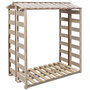 Voir la diapositive 1 : VIDAXL Abri de stockage a bois de chauffage 150x90x176 cm Pin impregne