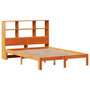 Voir la diapositive 3 : VIDAXL Lit bibliotheque sans matelas cire marron 135x190 cm pin massif