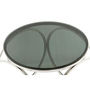 Voir la diapositive 2 : Paris Prix Table d'Appoint Design  Whitney  52cm Noir & Argent