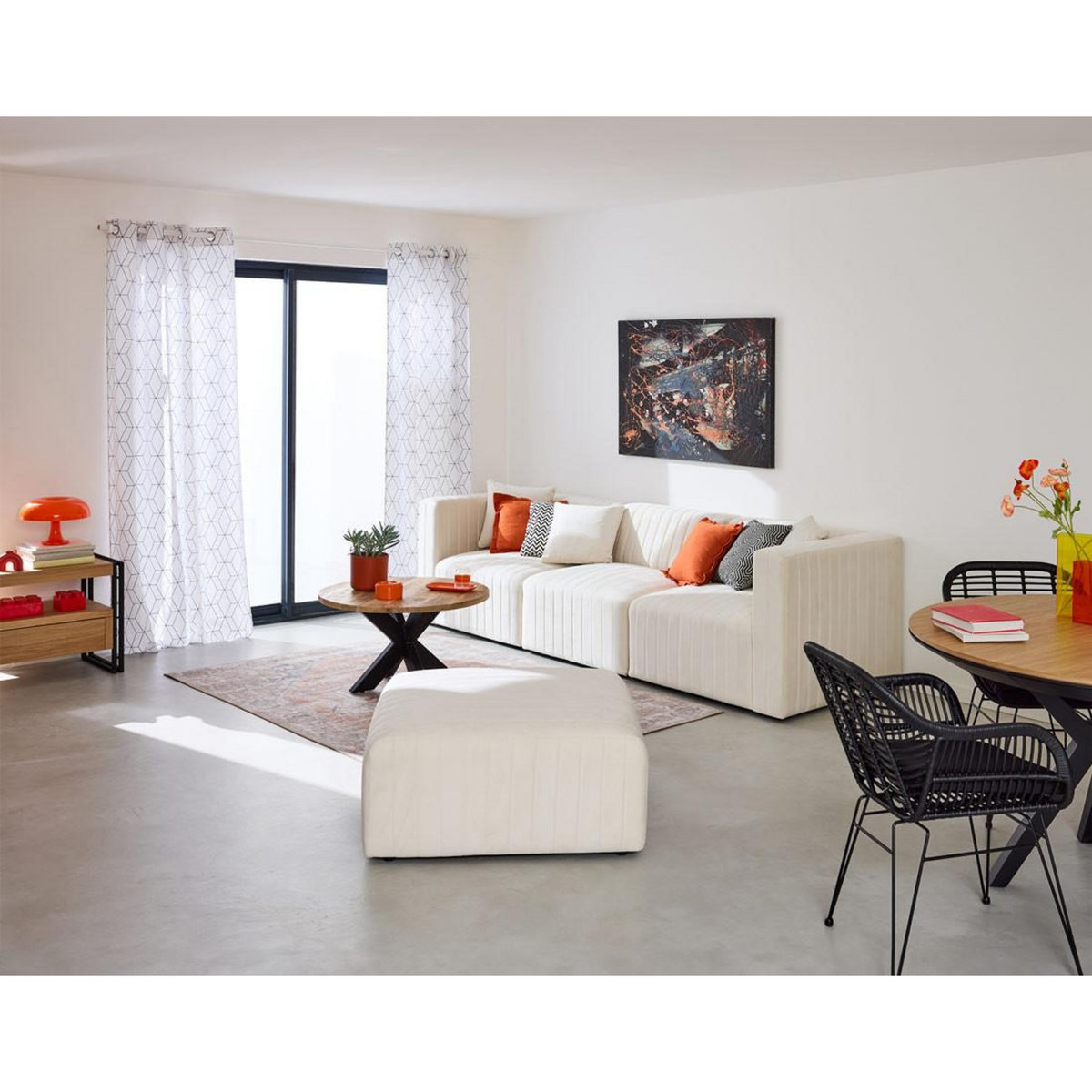 LISA DESIGN Nova - canapé modulable 3 places - en velours