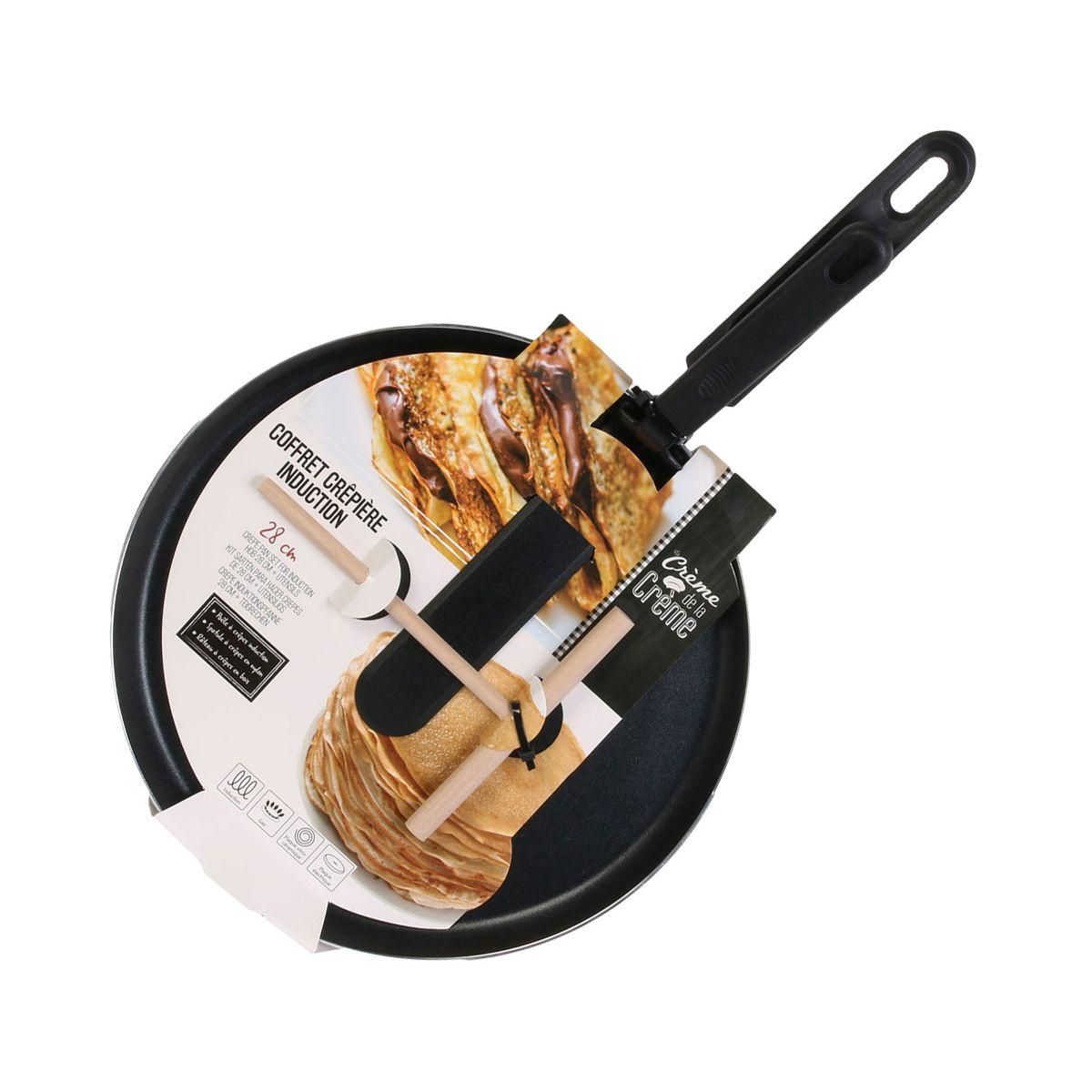 Lily Cook Crêpière coffret crepière 28cm et ustensiles
