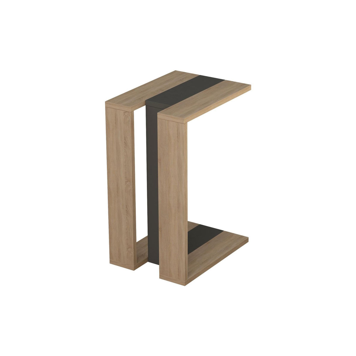 Habitat et Jardin Table d'appoint en bois  Muju  - 30 x 40 x 57 cm - ChêneAnthracite