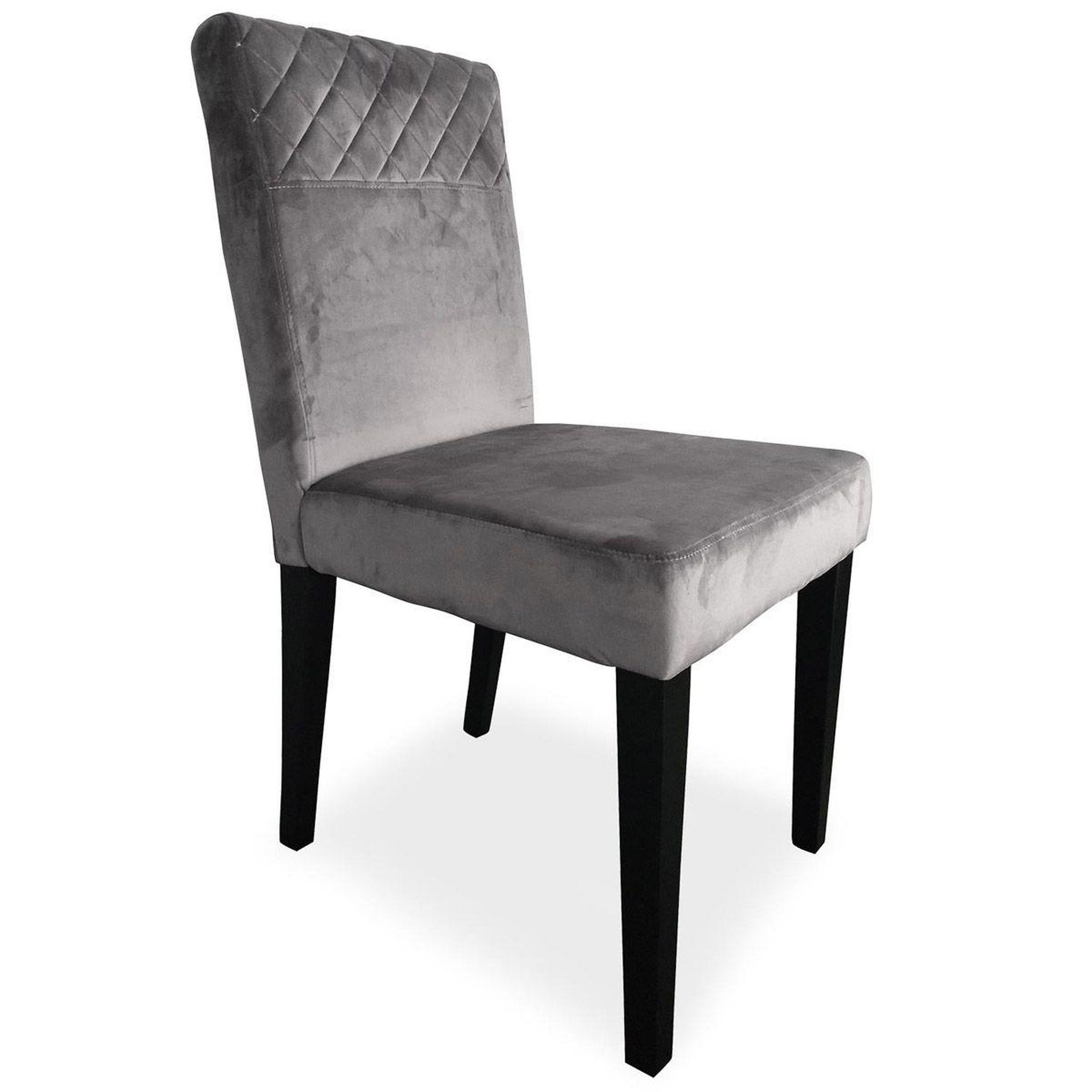 Voir la diapositive 2 : Paris Prix Lot de 2 Chaises Velours  Pipam  82cm Argent