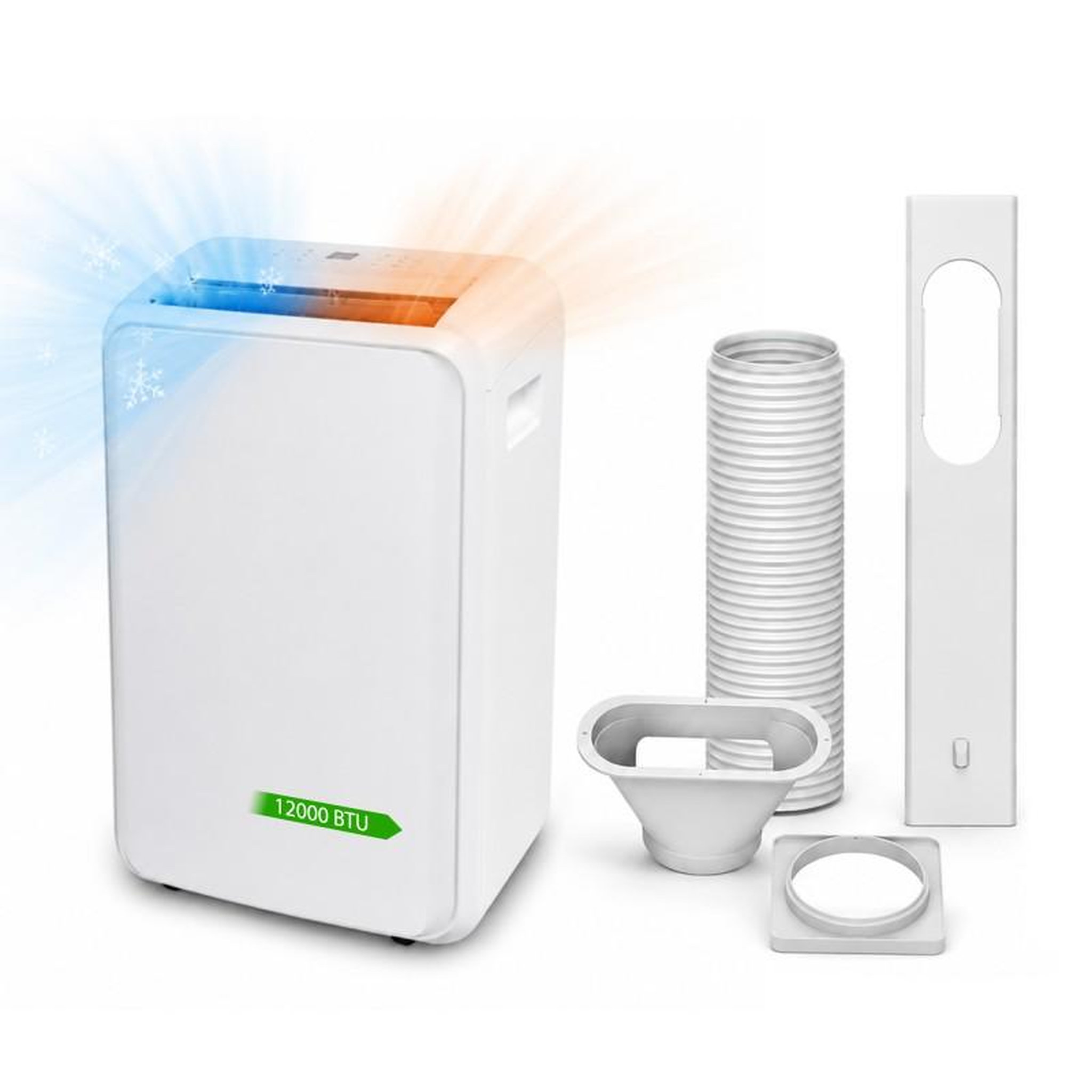 Climatiseur mobile réversible - 12 000 btu - avec déshumidification