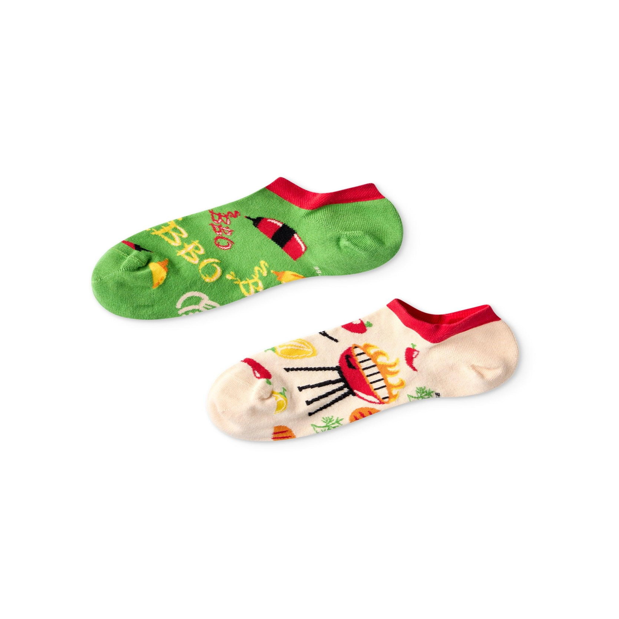 DEDOLES Socquettes invisibles saison des barbecues. Coloris disponibles : Multicolore