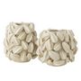 Voir la diapositive 2 : Paris Prix Vase Déco en Argile  Fève de Cacao  38cm Beige