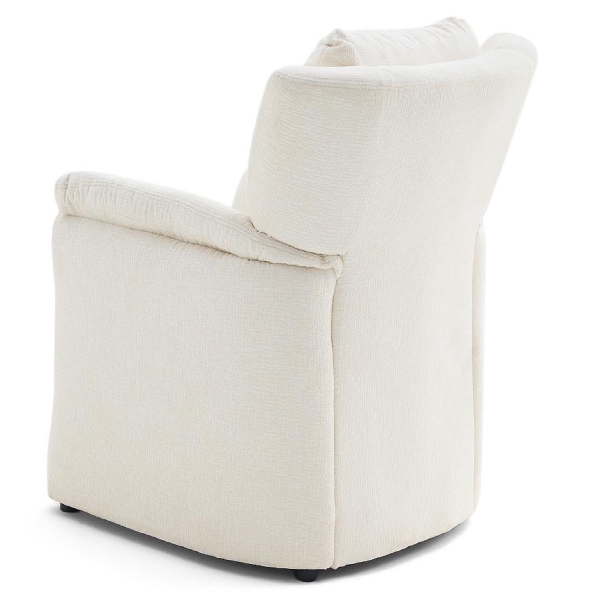 Voir la diapositive 6 : LISA DESIGN Bastille - fauteuil en tissu velours relief
