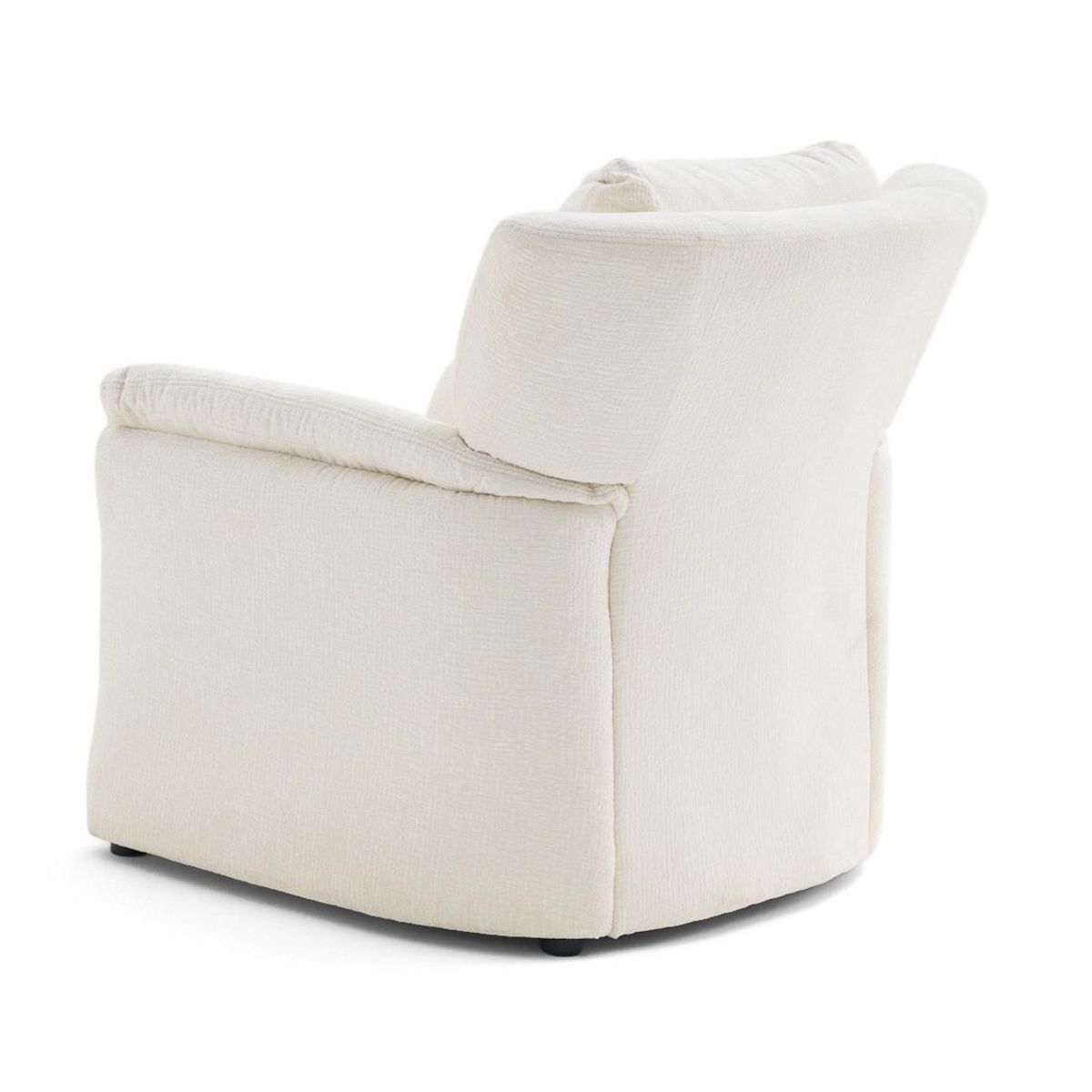 LISA DESIGN Bastille - fauteuil en tissu velours relief