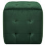 Voir la diapositive 3 : VIDAXL 2 pcs Poufs Vert 30 x 30 x 30 cm Tissu velours
