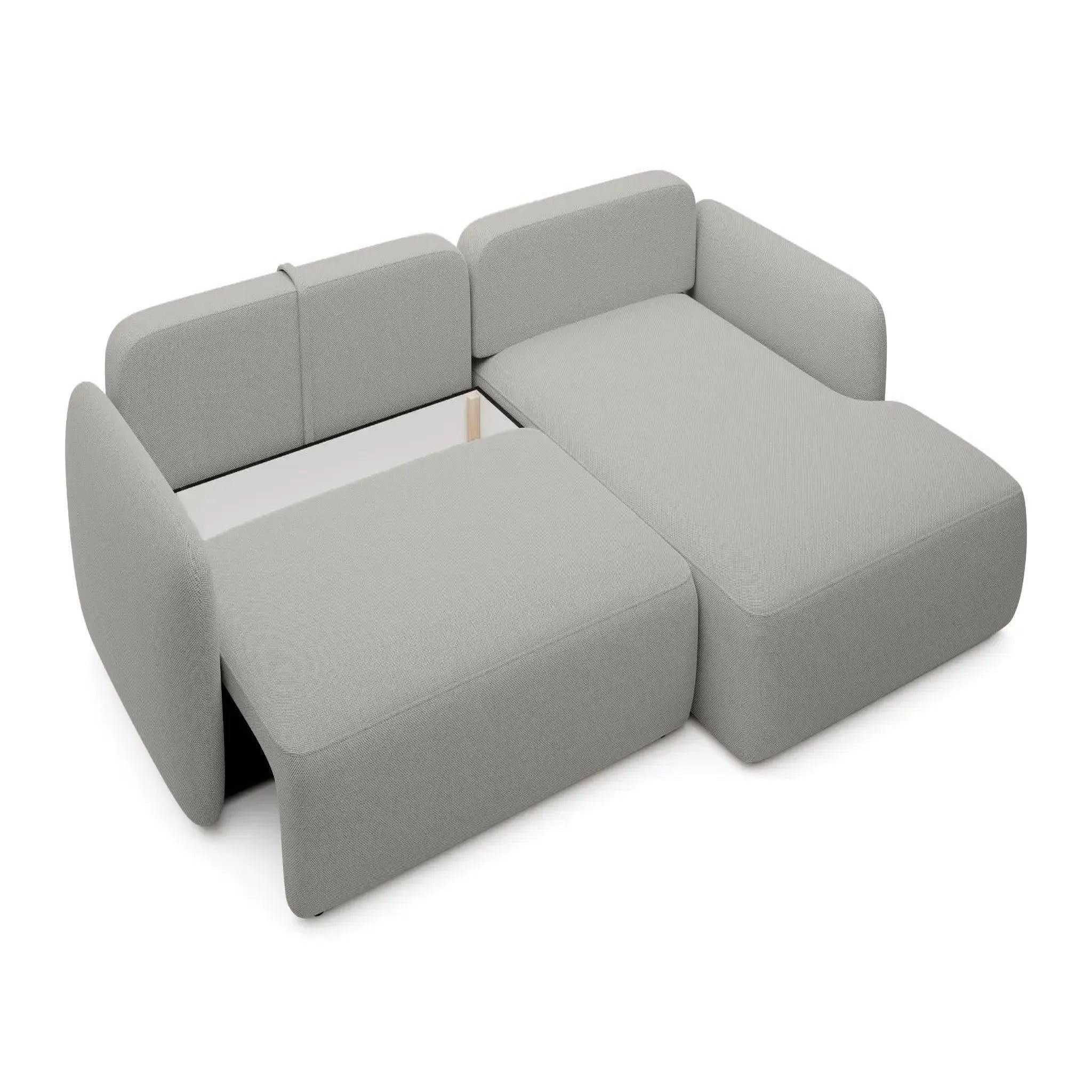 Voir la diapositive 6 : CASANOVA PARIS Gigi - canapé d'angle convertible tissu bouclette