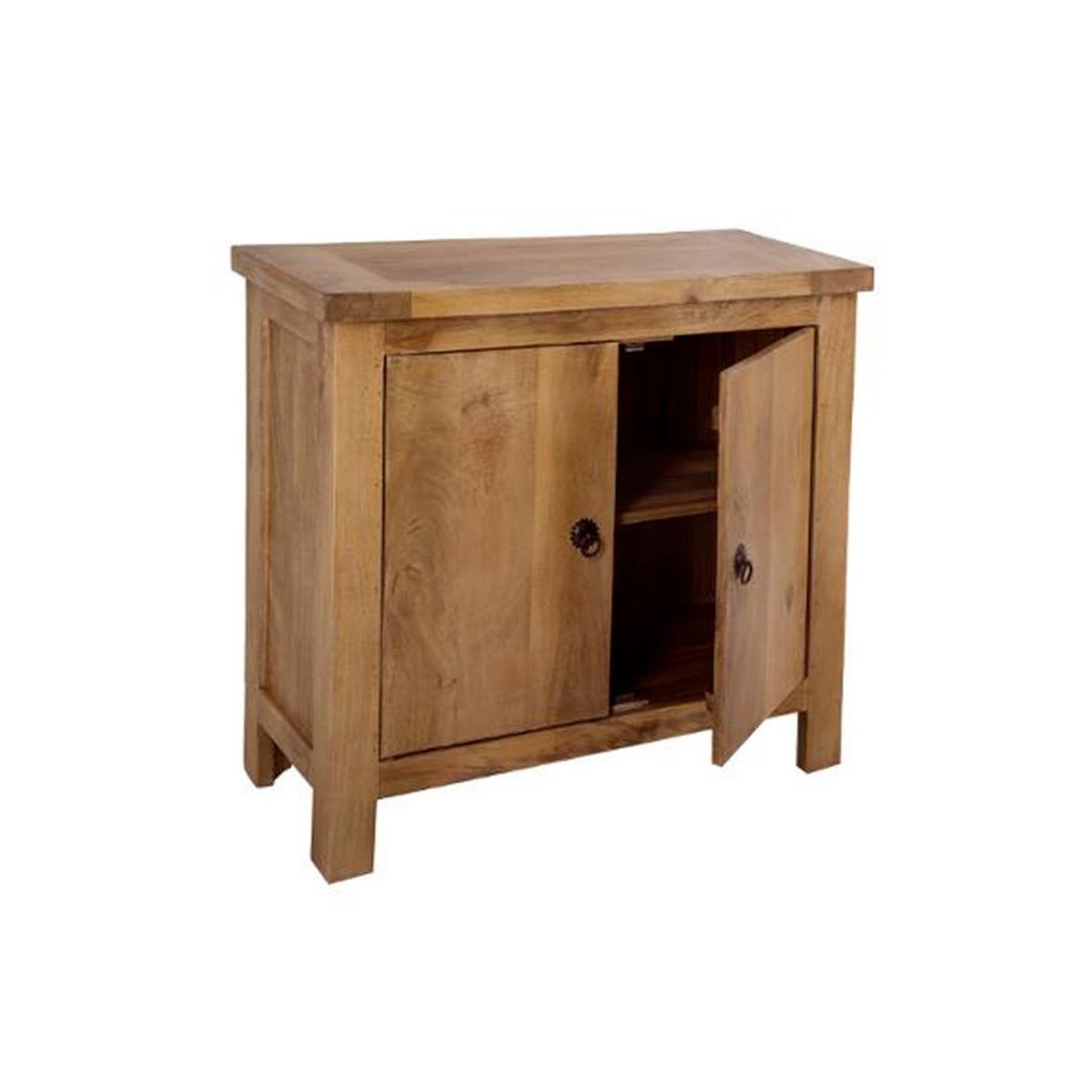 Voir la diapositive 2 : ATMOSPHERA Buffet 2 portes design  ajmal  90cm marron