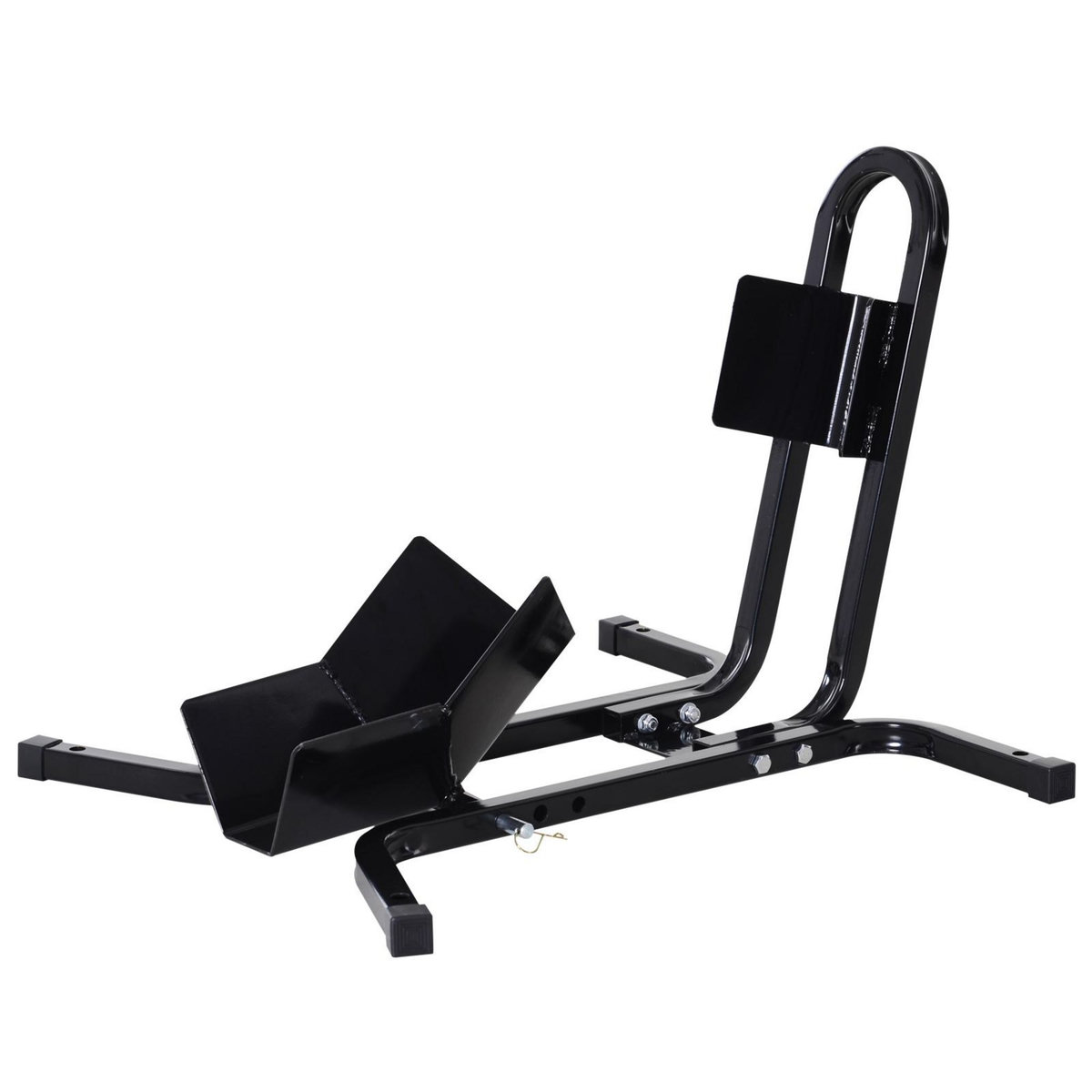 HOMCOM Rail de support universel pour moto - support béquille moto - bloque roue 17 à 21 pouces métal époxy