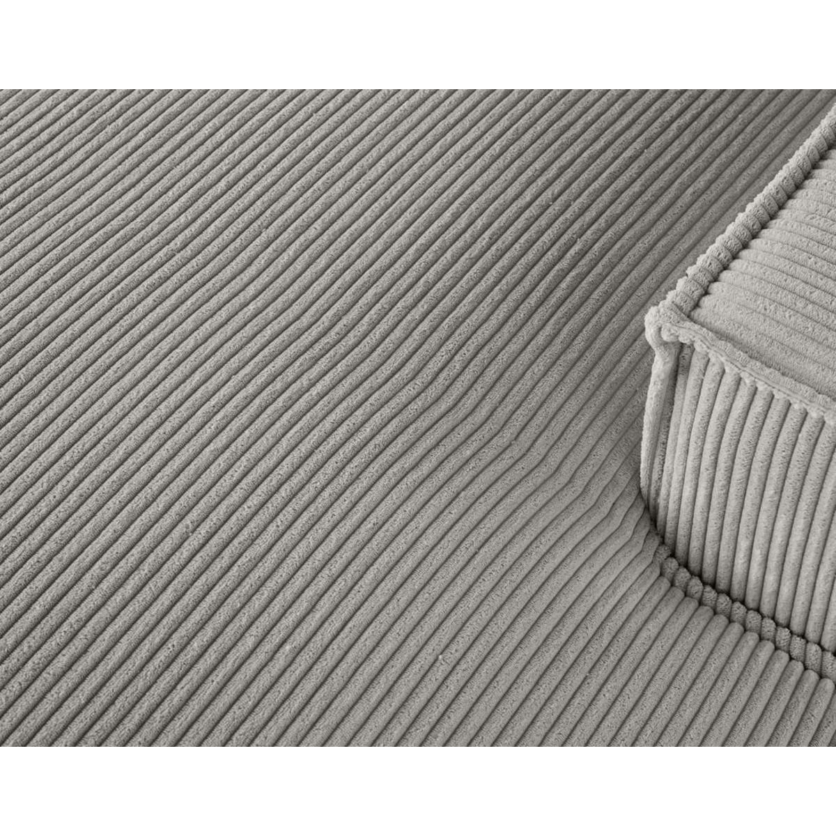 LISA DESIGN Spiaggia - canapé d'angle droit - 5 places - en velours côtelé