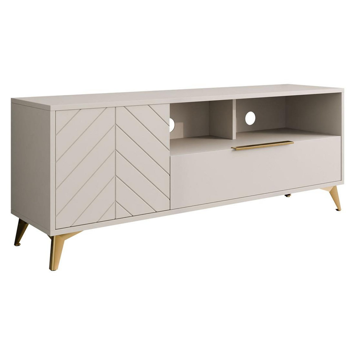 BEST MOBILIER Boccioni - meuble tv - beige - 150 cm