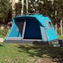 Voir la diapositive 3 : VIDAXL Tente familiale cabine 7 personnes bleu degagement rapide
