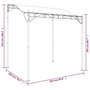 Voir la diapositive 6 : VIDAXL Auvent anthracite 2x2,3 m 180 g/m^2 tissu et acier