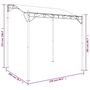 Voir la diapositive 6 : VIDAXL Auvent anthracite 2x2,3 m 180 g/m^2 tissu et acier