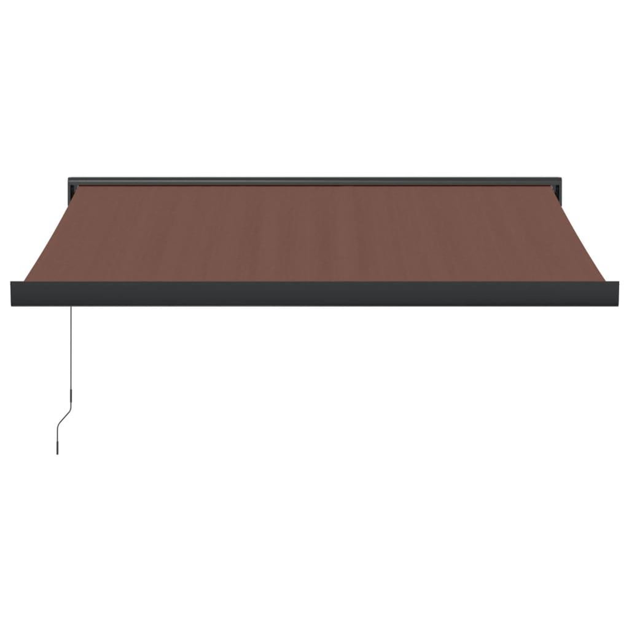 Voir la diapositive 3 : VIDAXL Auvent manuel retractable marron 350x250 cm
