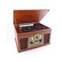 Voir la diapositive 2 : Inovalley INOVALLEY RETRO10E-BTH-N - Chaine Hi-fi retro - Connectivite bluetooth, USB, Vinyles, CD, K7 audio, Radio FM, Aux-In - Bois viei