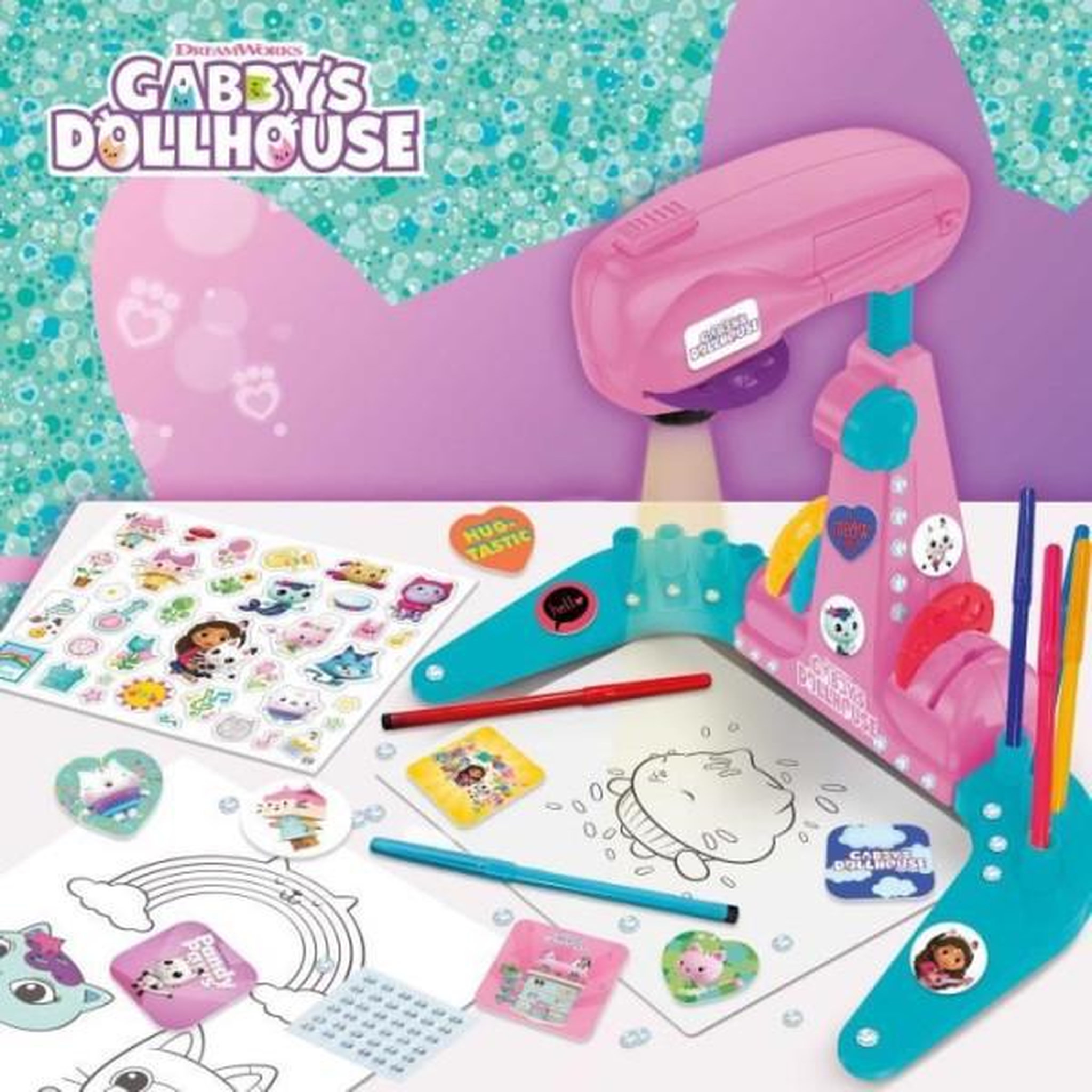 Voir la diapositive 3 : LISCIANI GIOCHI Projecteur de dessins - LISCIANI GIOCHI - Gabby et la maison magique - Accessoires Inclus - Modeles Variés