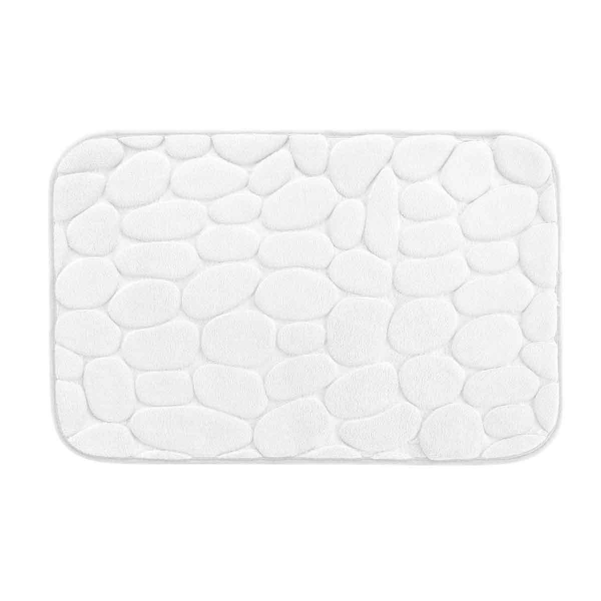 Voir la diapositive 1 : Douceur d'Intérieur Tapis de bain  ricochet  40x60cm blanc