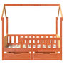 Voir la diapositive 4 : VIDAXL Cadre de lit enfant avec tiroirs sans matelas 80x160 cm bois