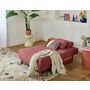 Voir la diapositive 2 : BEST MOBILIER Cristal - fauteuil - convertible avec coffre - en velours texturé