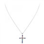 Voir la diapositive 3 : SC CRYSTAL Collier croix SC Crystal orné de Zirconium