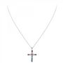 Voir la diapositive 3 : SC CRYSTAL Collier croix SC Crystal orné de Zirconium