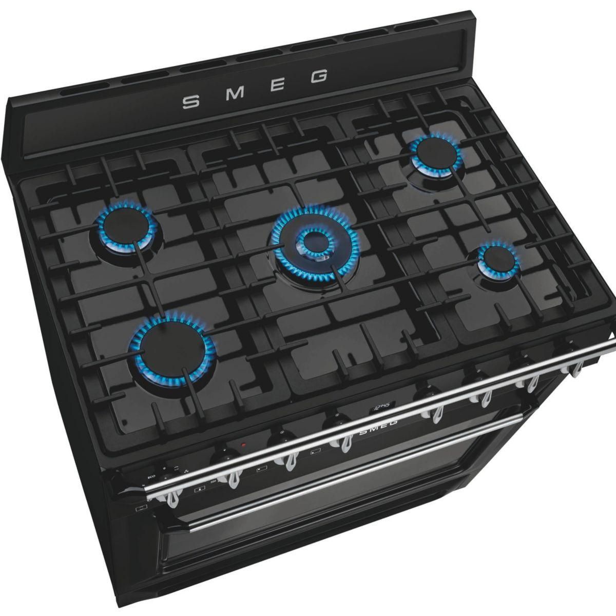 SMEG Piano de cuisson gaz TR90GMBL