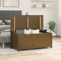 Voir la diapositive 1 : VIDAXL Boîte de rangement Marron miel 110x50x45,5cm Bois massif de pin