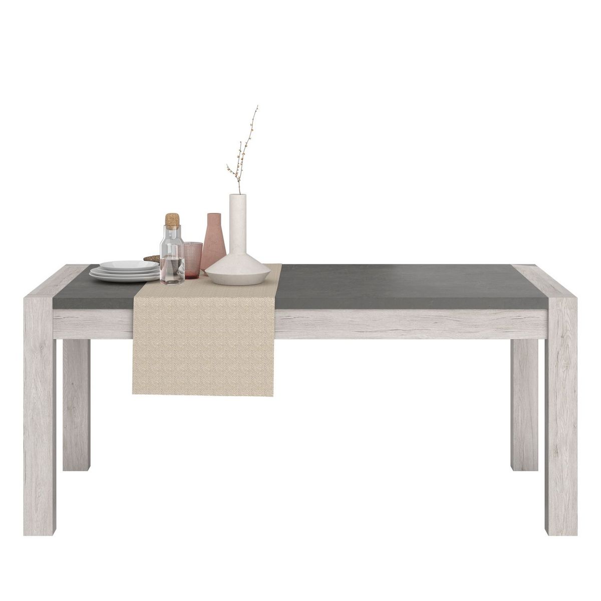 Table de séjour salle à manger fixe L180cm MEL